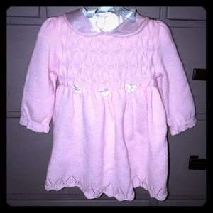 Cute baby girl sweater dress